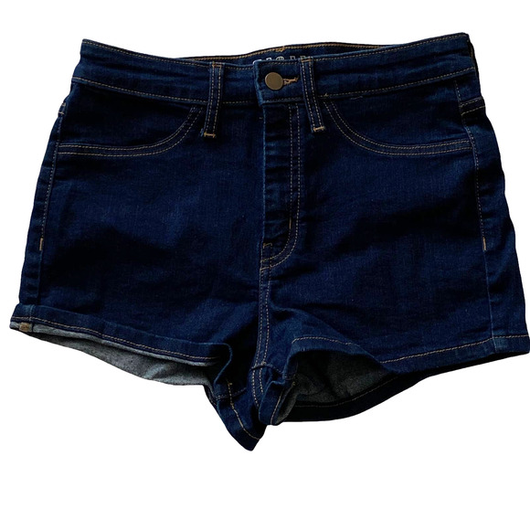Wild Fable Woman's Size 8/29 Dark Wash High Waist Denim Jeans Short Shorts - Picture 1 of 5